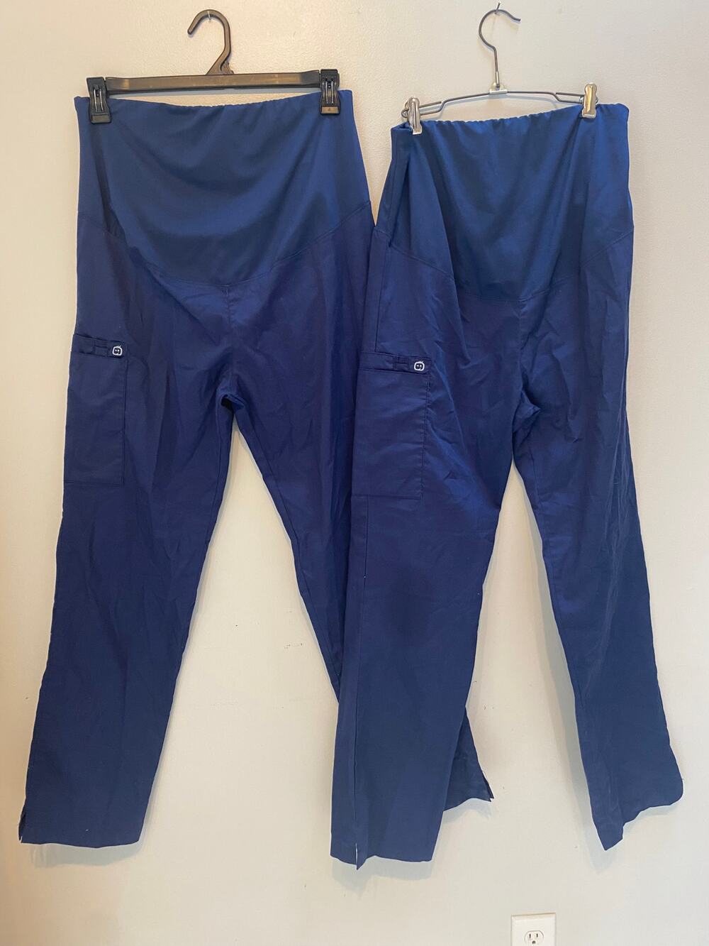 WonderWink WonderWORK Maternity Cargo Scrub Pants 2 pack size Med